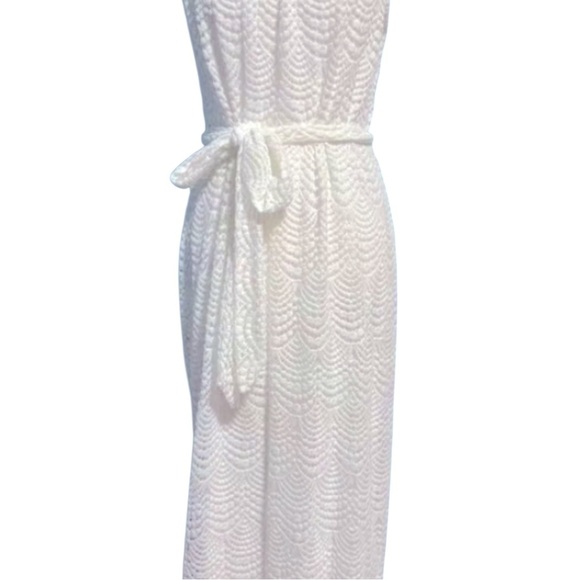 LILLY PULITZER White Lace Midi Dress M | Bridal Shower Rehearsal Dinner NWT - Picture 8 of 12
